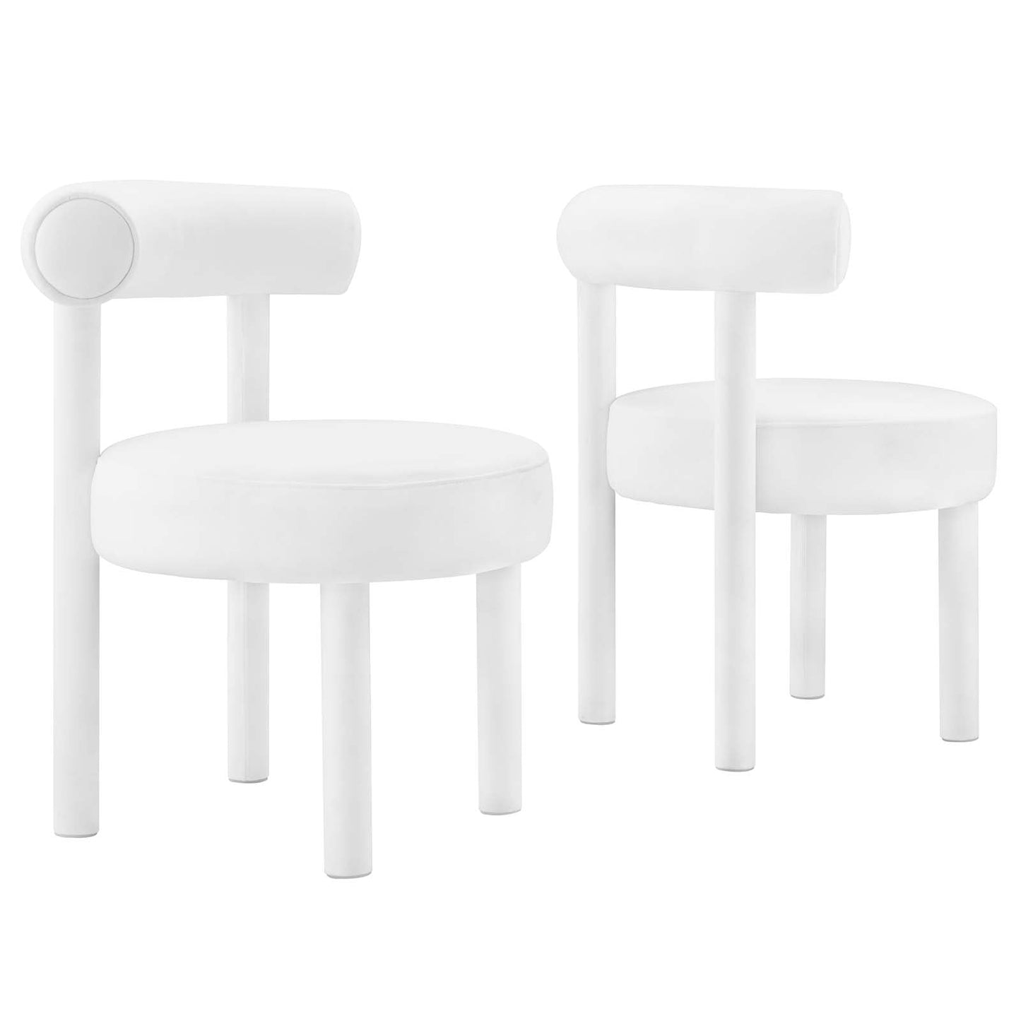 Toulouse Performance Velvet Dining Chair - Set of 2 By Modway - EEI-6706 | Dining Chairs | Modway - 4