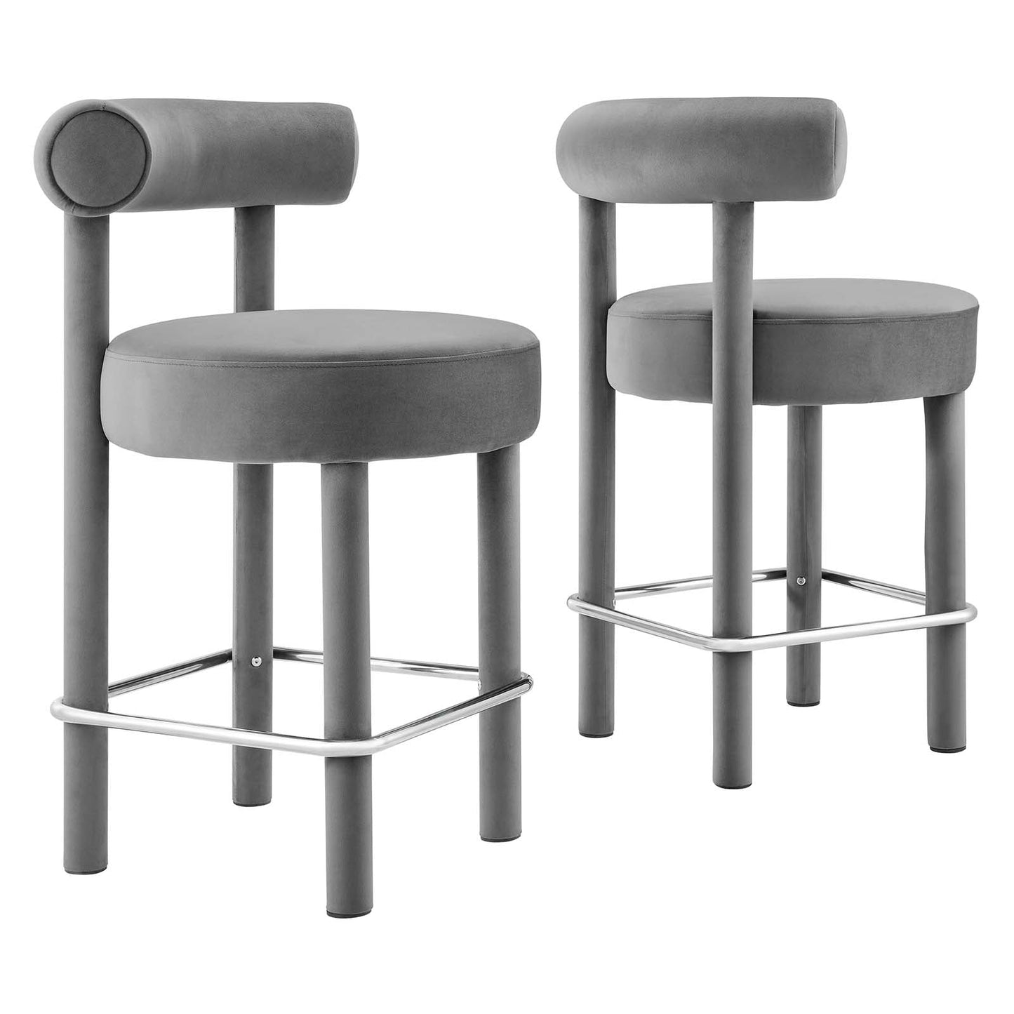 Toulouse Performance Velvet Counter Stool - Set of 2 By Modway - EEI-6708 | Counter Stools | Modway - 2