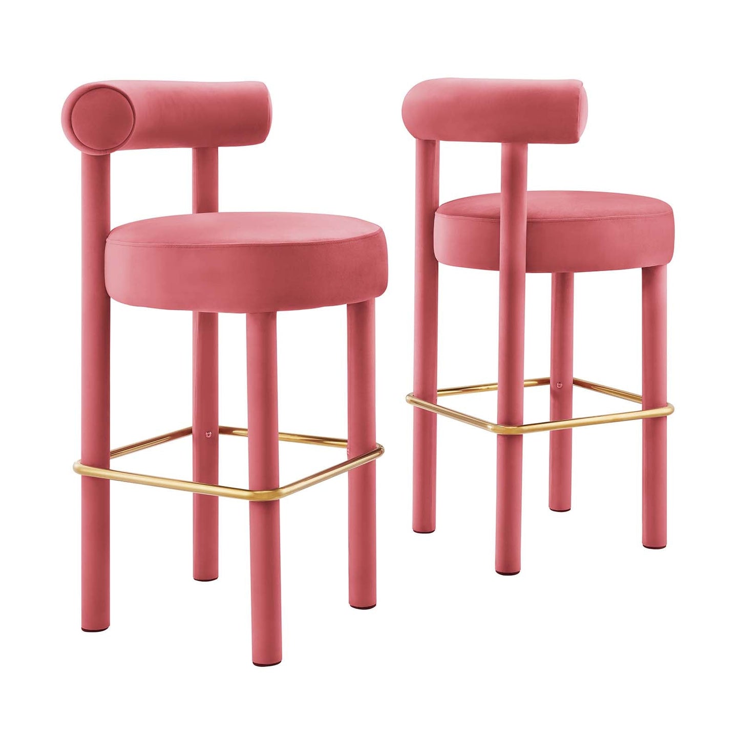 Toulouse Performance Velvet Bar Stool - Set of 2 By Modway - EEI-6710 | Bar Stools | Modway