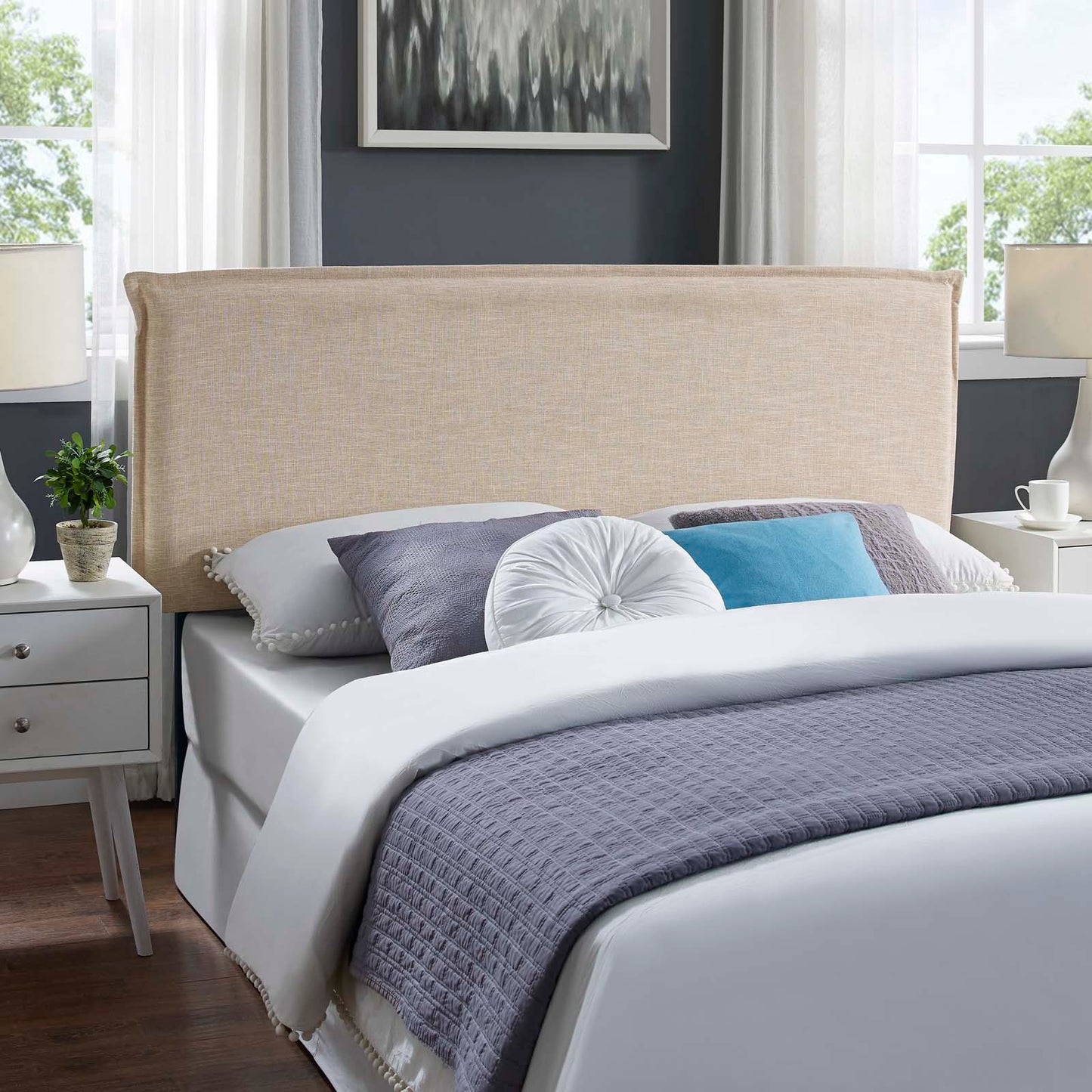 Modway Camille Queen Upholstered Fabric Headboard | Headboards |