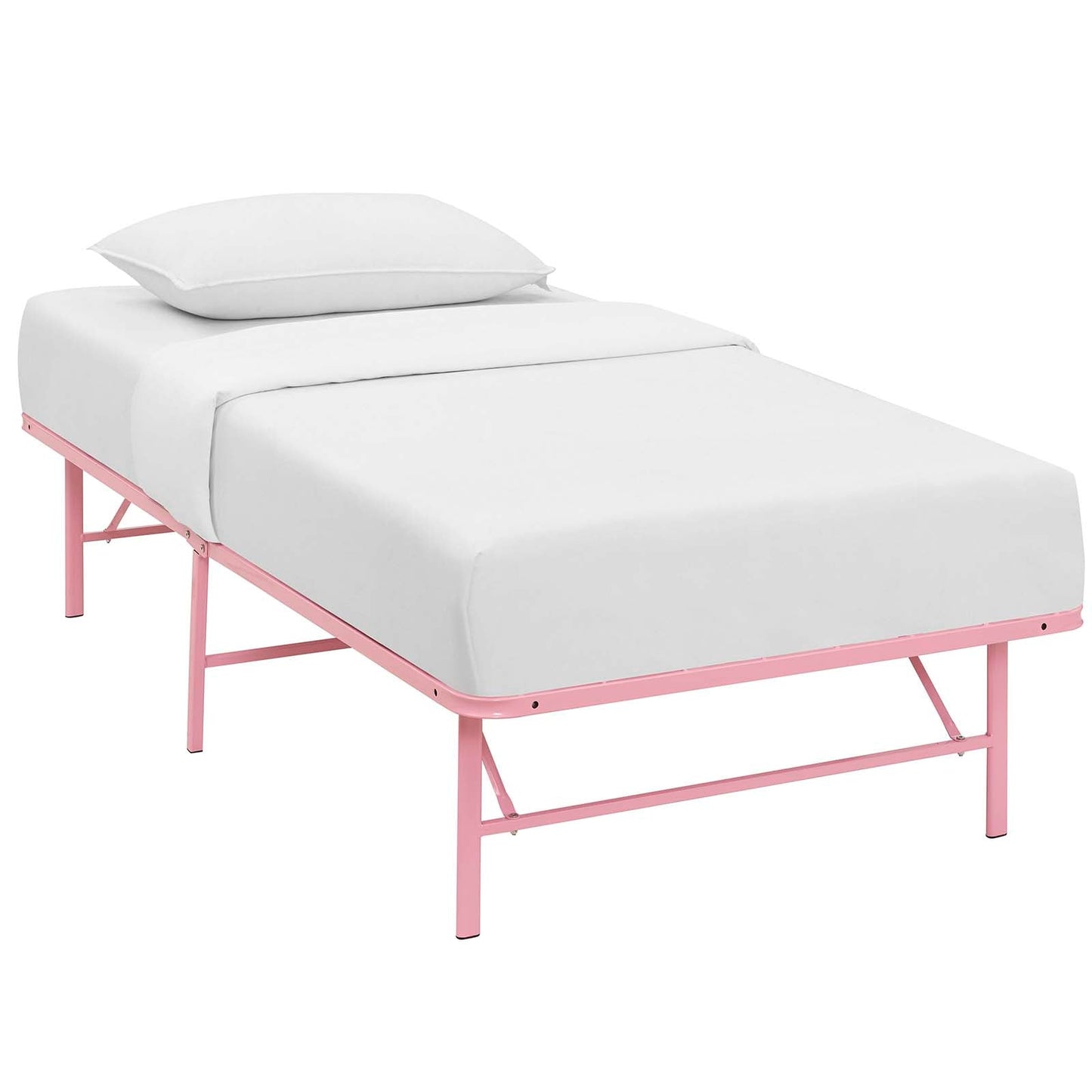 Modway Horizon Twin Stainless Steel Bed Frame | Beds |