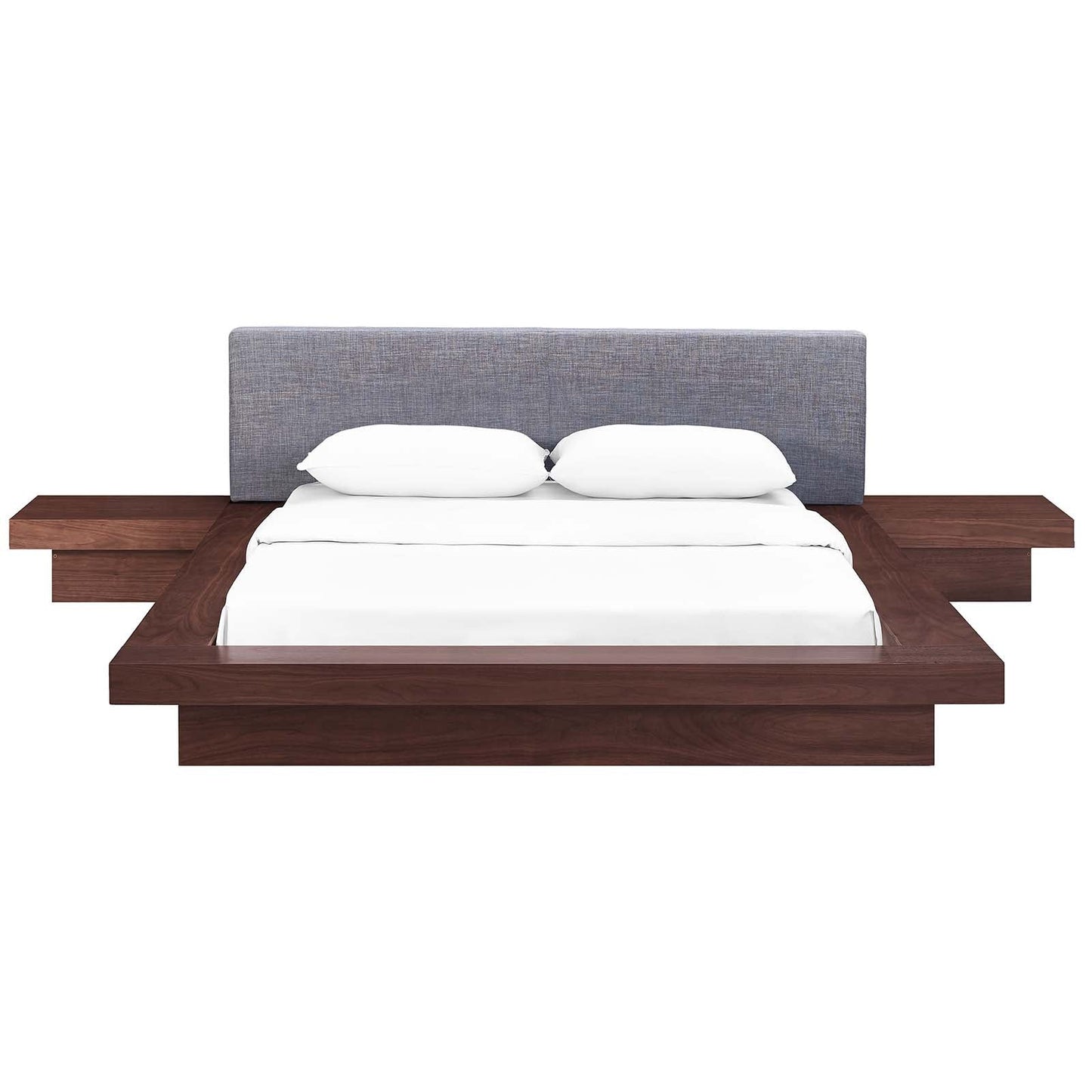 Freja 3 Piece Queen Fabric Bedroom Set By Modway - MOD-5492-WAL-BEI-SET | Bedroom Sets - 2