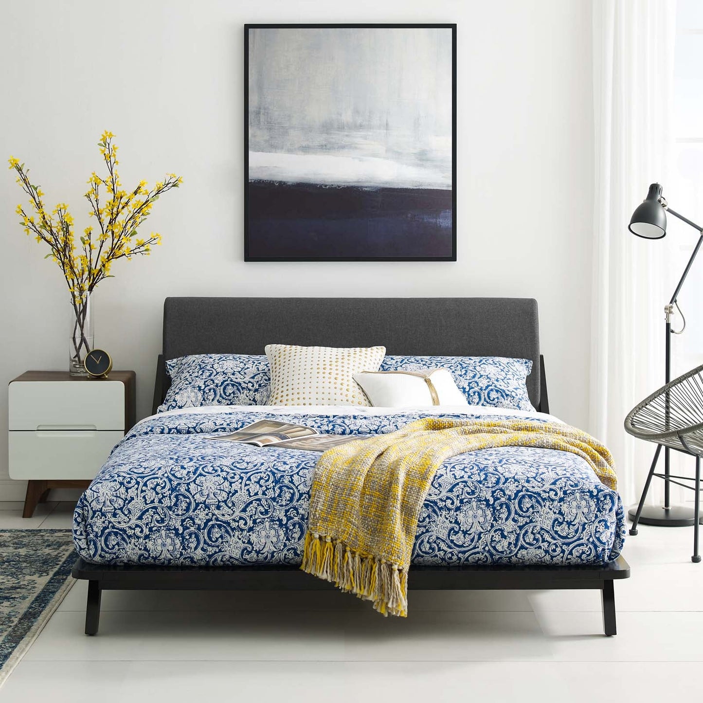 Modway Luella Queen Upholstered Fabric Platform Bed | Beds | Modishstore-8