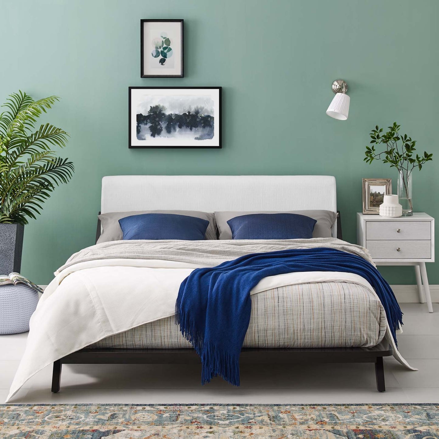 Modway Luella Queen Upholstered Fabric Platform Bed | Beds | Modishstore-4