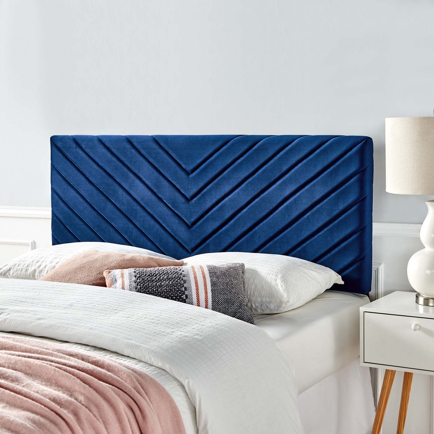 Modway Alyson Angular Channel Tufted Performance Velvet King / California King Headboard | Headboards |