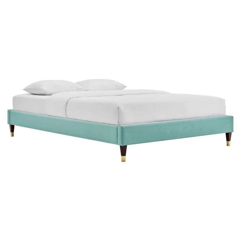 Modway Harlow Twin Performance Velvet Platform Bed Frame | Beds |