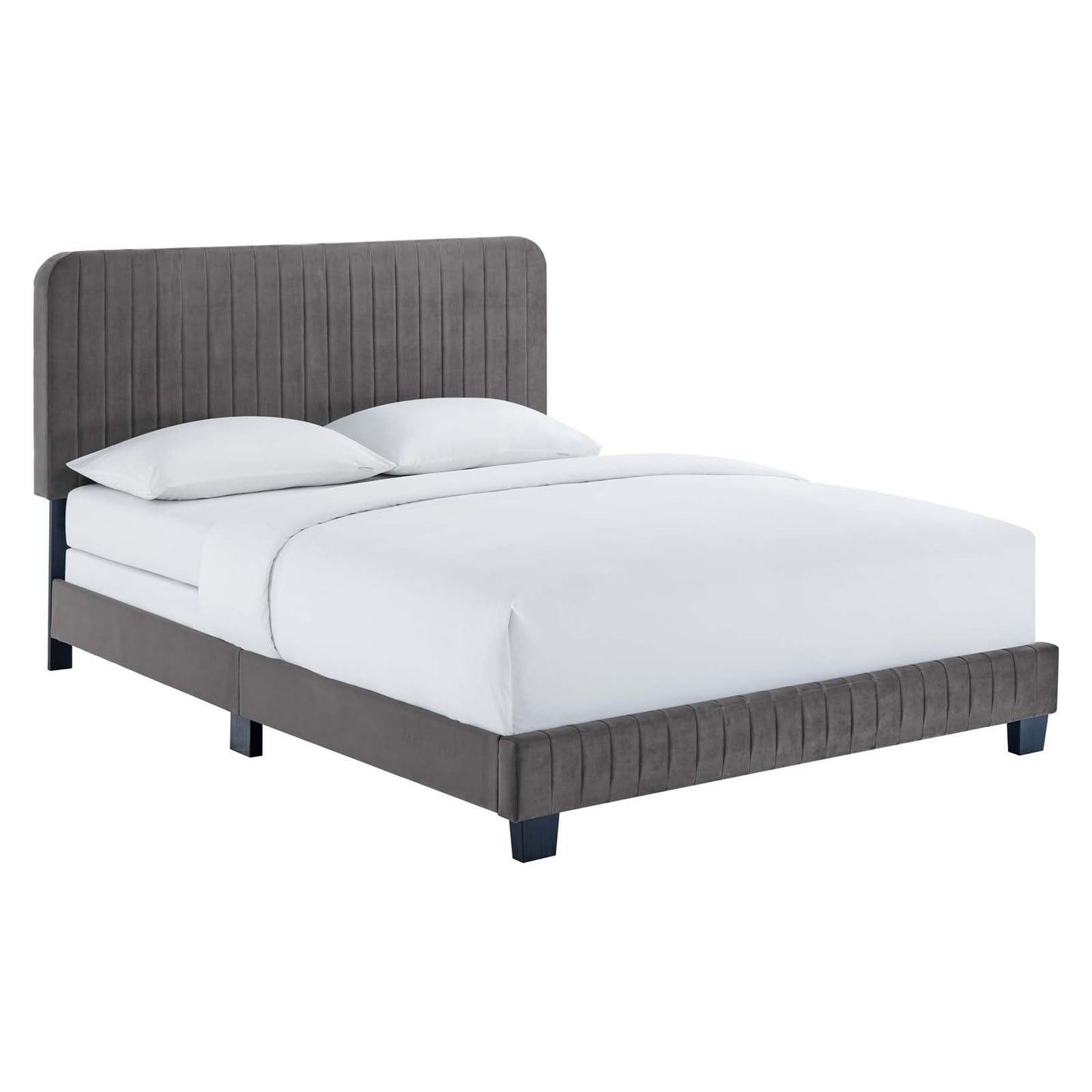 Modway Celine Channel Tufted Performance Velvet King Bed | Beds |