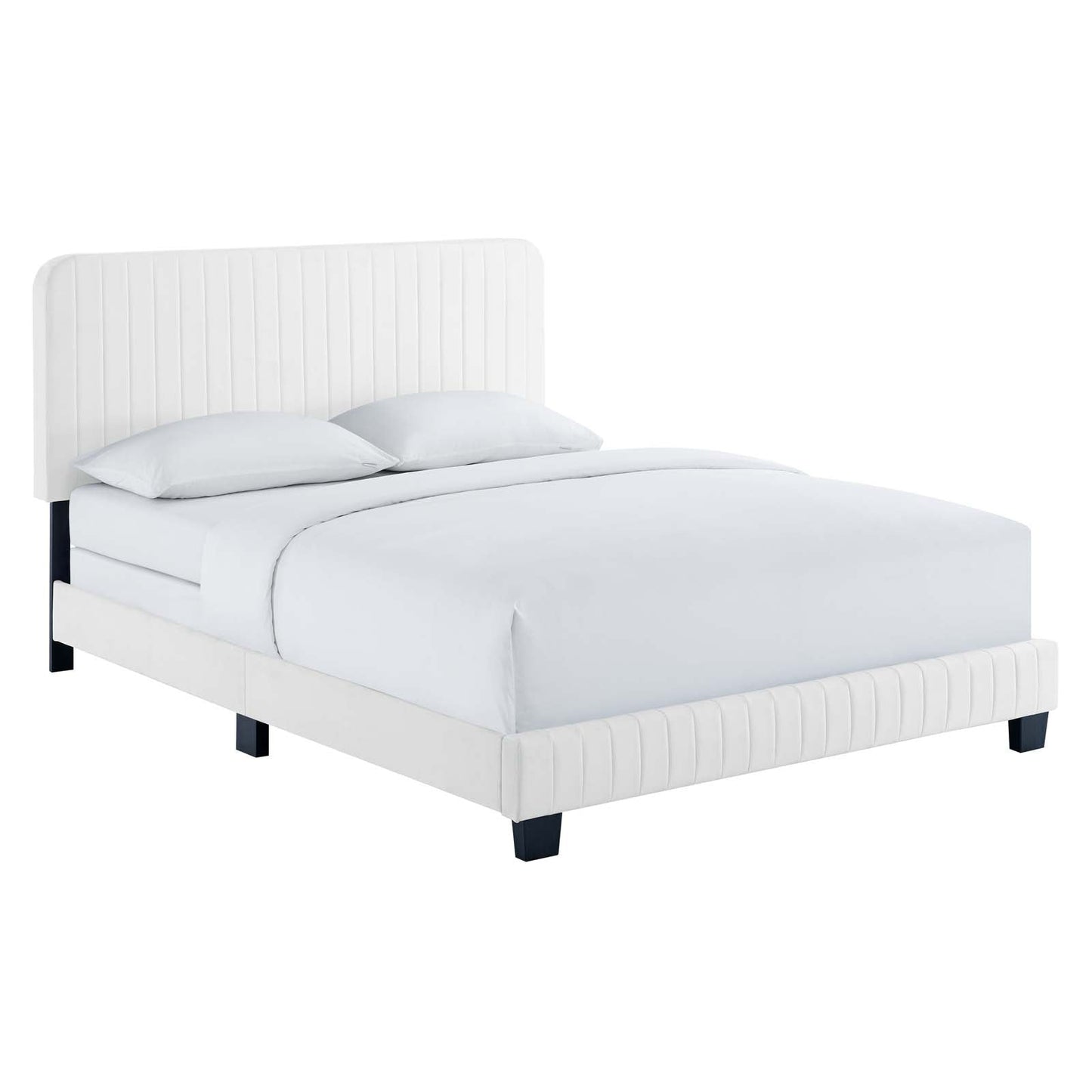 Modway Celine Channel Tufted Performance Velvet King Bed | Beds |