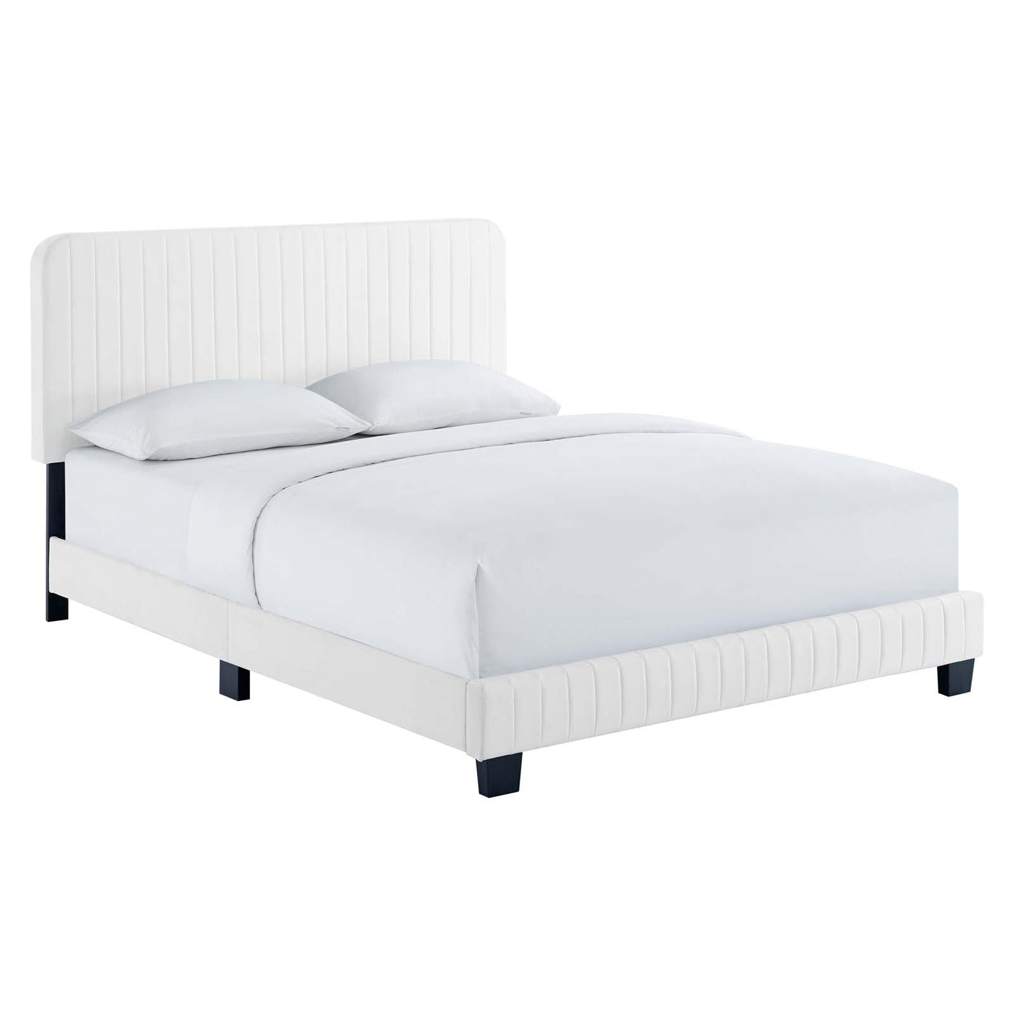 Modway Celine Channel Tufted Performance Velvet Queen Platform Bed | Beds |