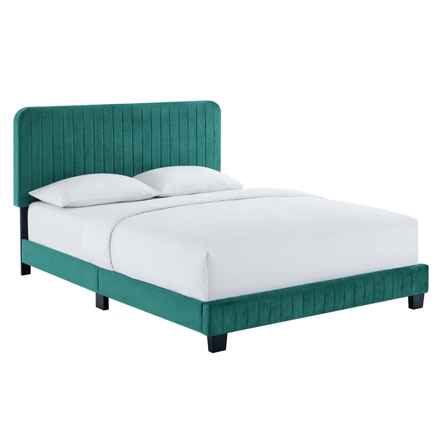 Modway Celine Channel Tufted Performance Velvet Twin Platform Bed | Beds |