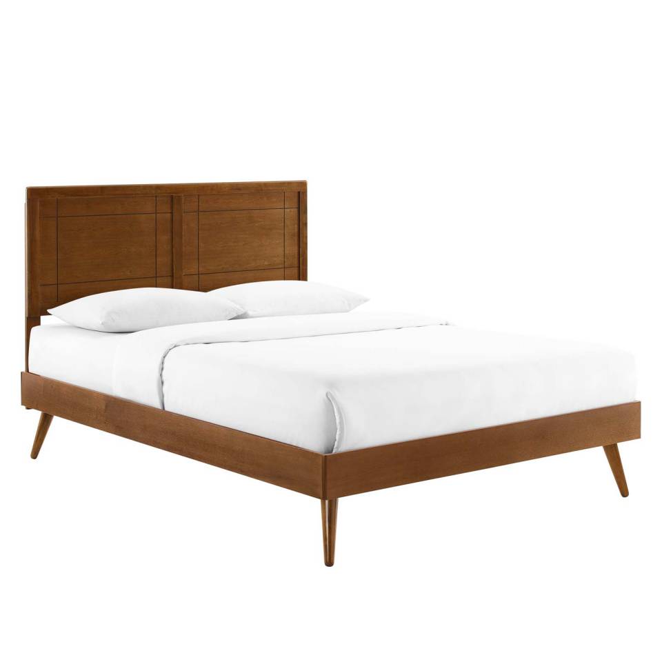 Modway Marlee Queen Wood Platform Bed With Splayed Legs | Beds | Modishstore-16