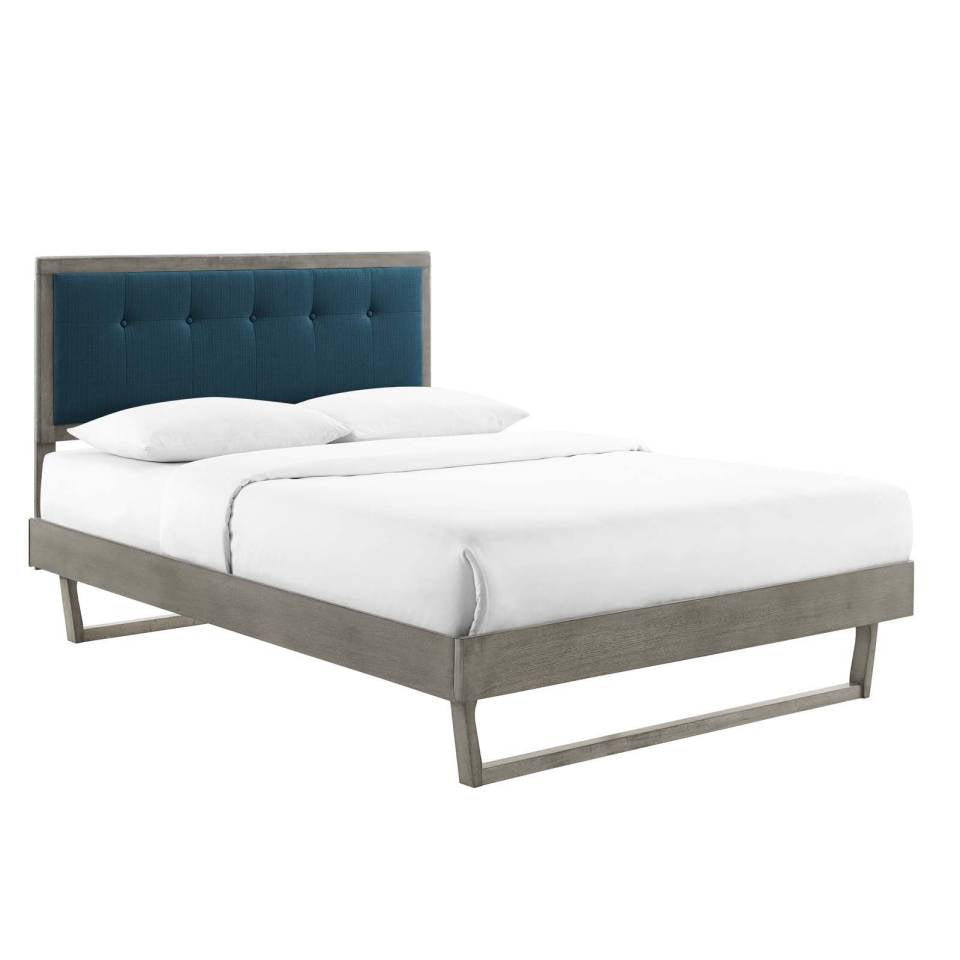 Modway Willow Queen Wood Platform Bed With Angular Frame | Beds | Modishstore-3