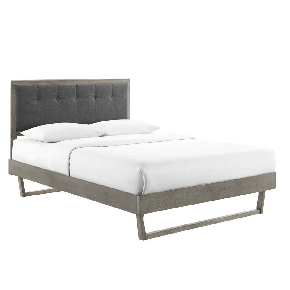 Modway Willow Queen Wood Platform Bed With Angular Frame | Beds | Modishstore-4