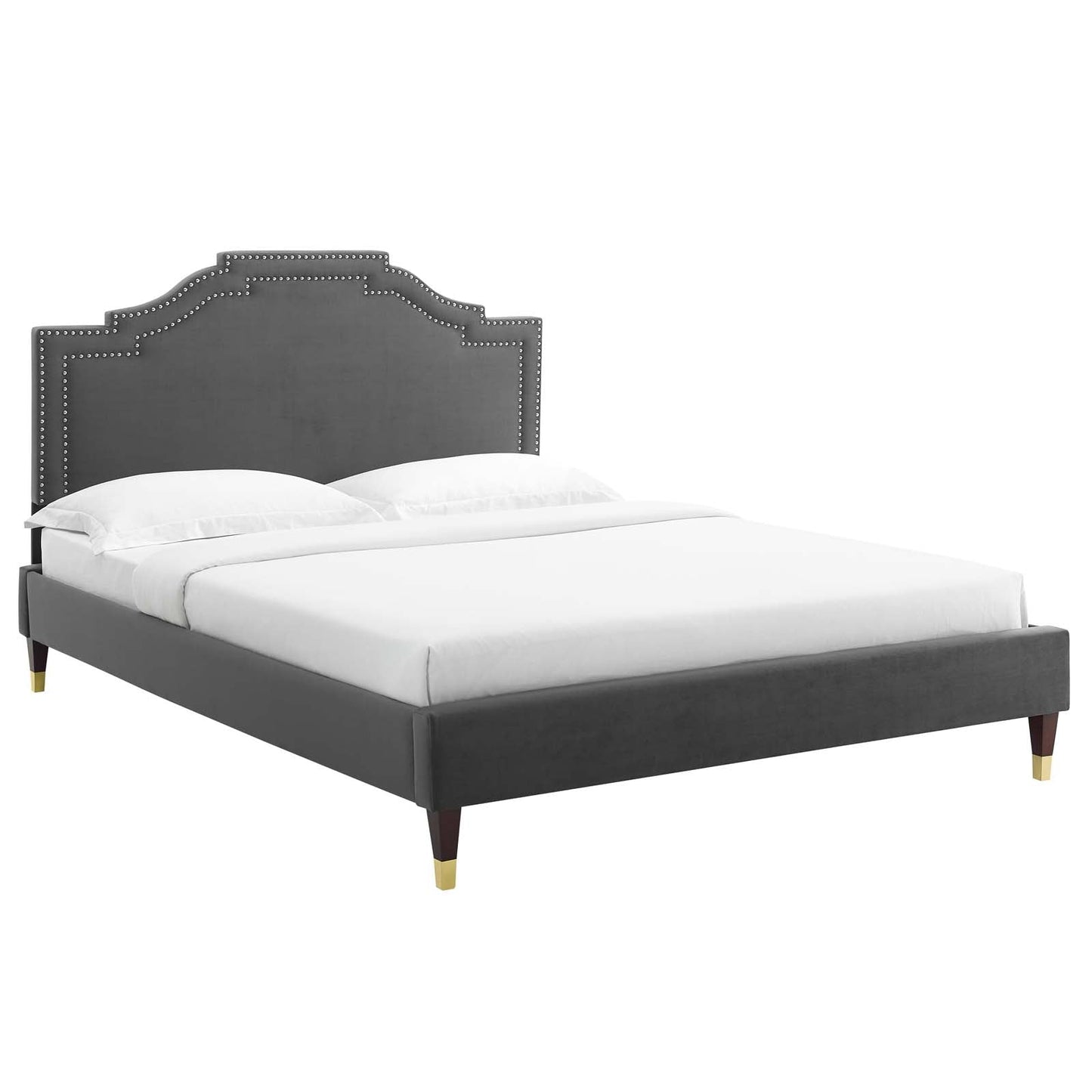 Adelaide Performance Velvet Queen Platform Bed By Modway - MOD-6581 | Beds