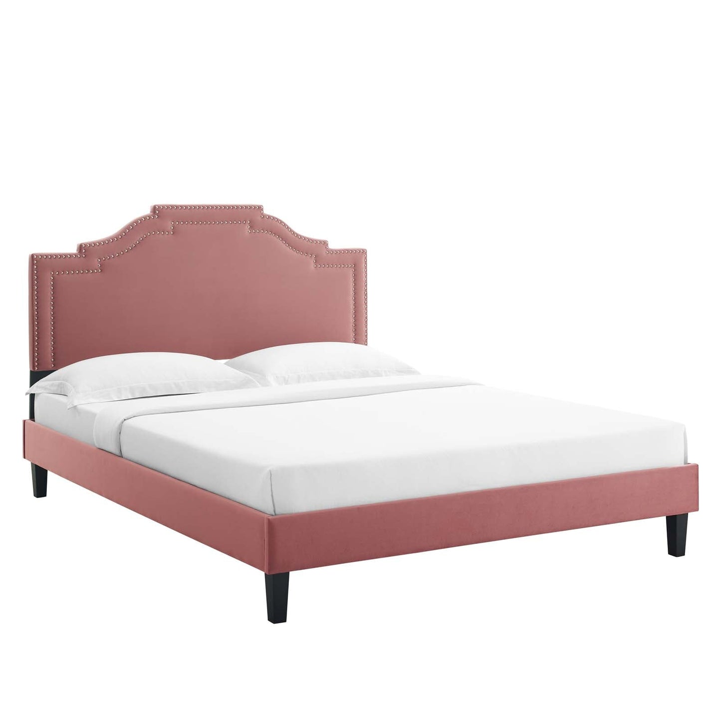 Adelaide Performance Velvet Queen Platform Bed By Modway - MOD-6582 | Beds - 2