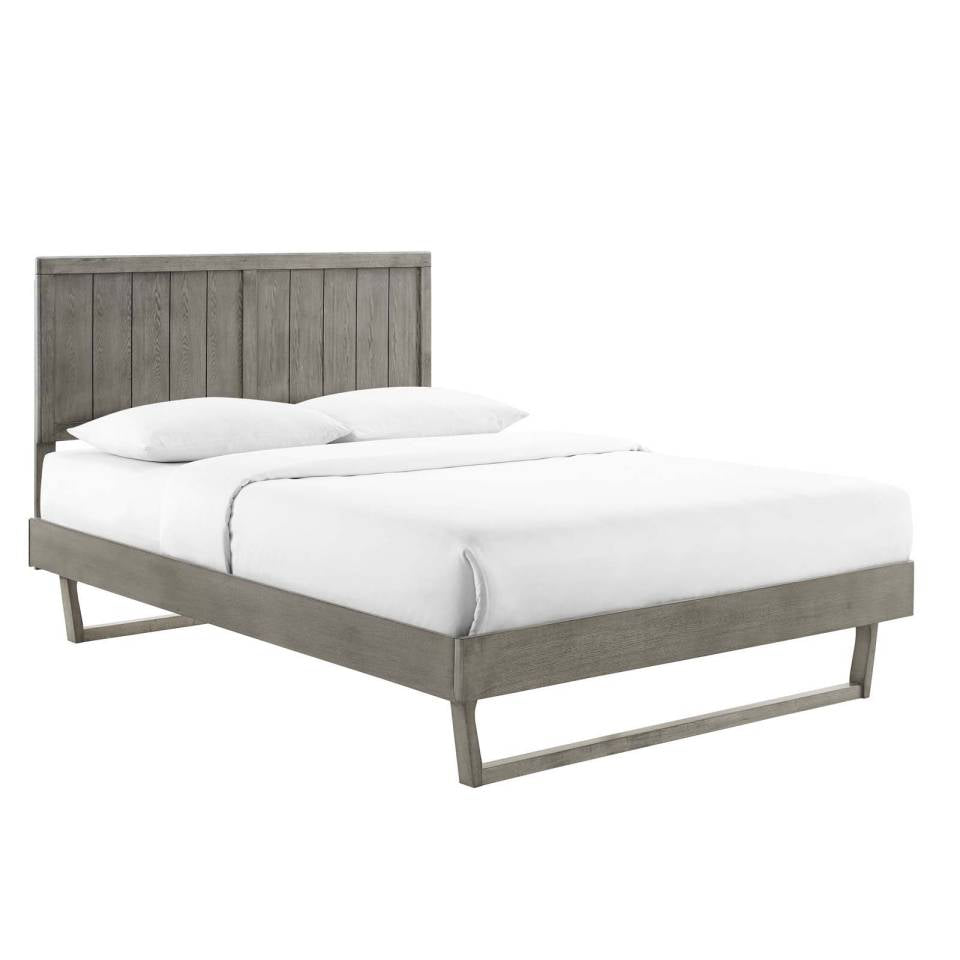 Modway Alana King Wood Platform Bed With Angular Frame | Beds |