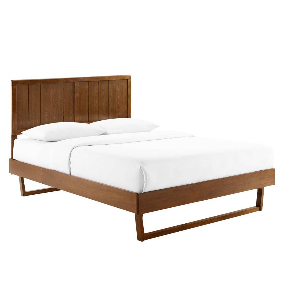 Modway Alana King Wood Platform Bed With Angular Frame | Beds |
