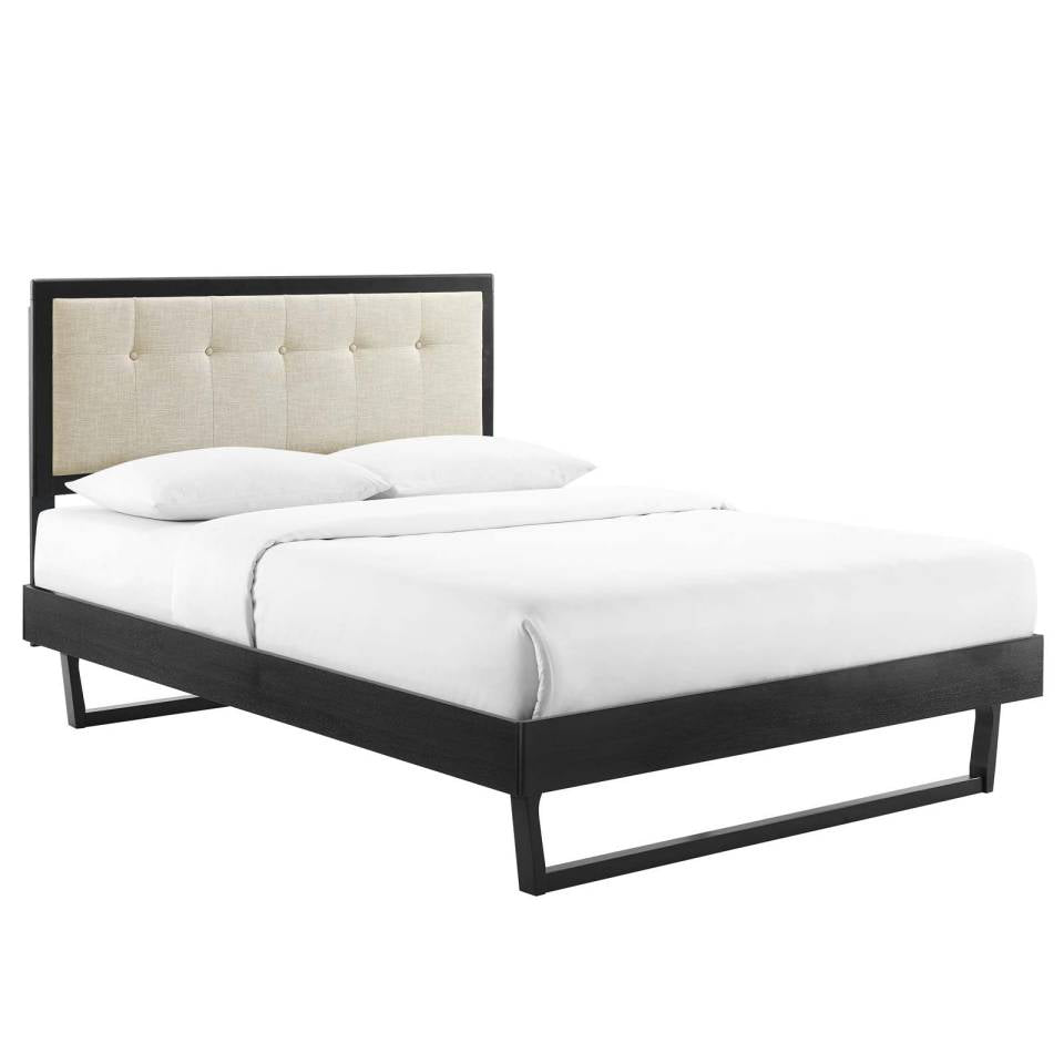 Modway Willow King Wood Platform Bed With Angular Frame | Beds | Modishstore