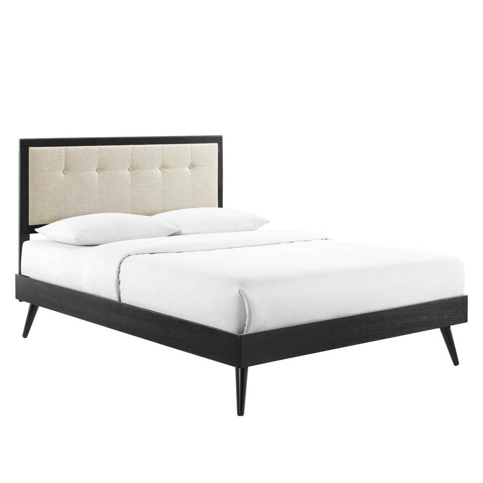 Modway Willow King Wood Platform Bed With Splayed Legs | Beds | Modishstore