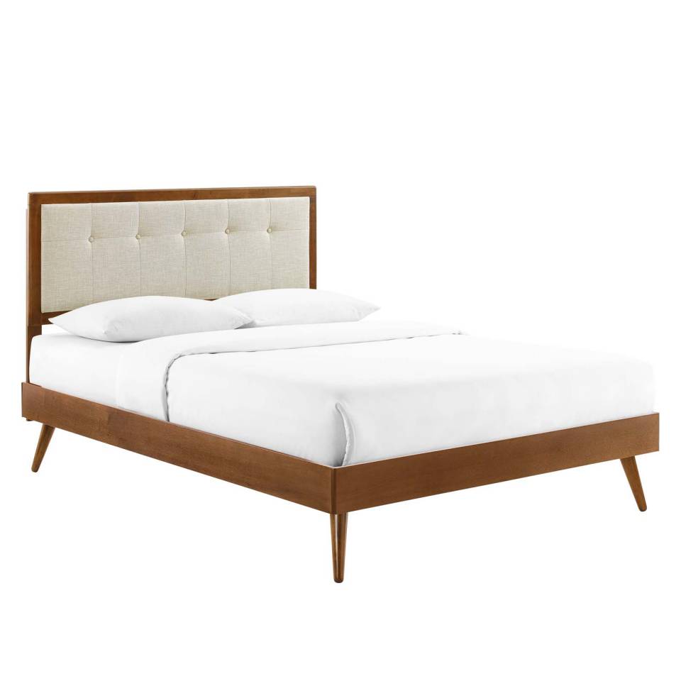 Modway Willow King Wood Platform Bed With Splayed Legs | Beds | Modishstore-5