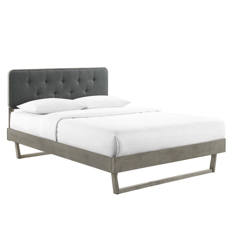 Modway Bridgette Full Wood Platform Bed With Angular Frame | Beds |