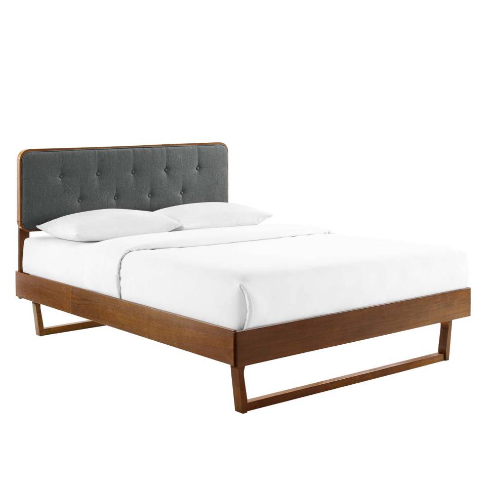 Modway Bridgette King Wood Platform Bed With Angular Frame | Beds |