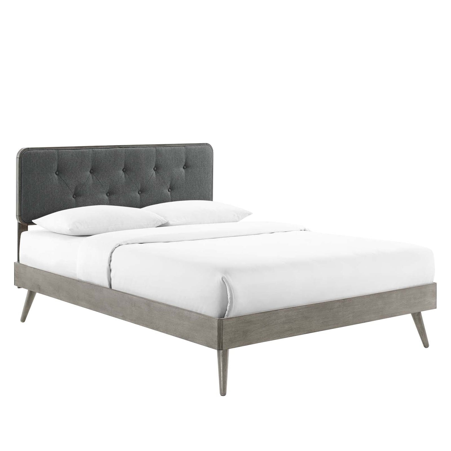 Modway Bridgette King Wood Platform Bed With Splayed Legs | Beds |