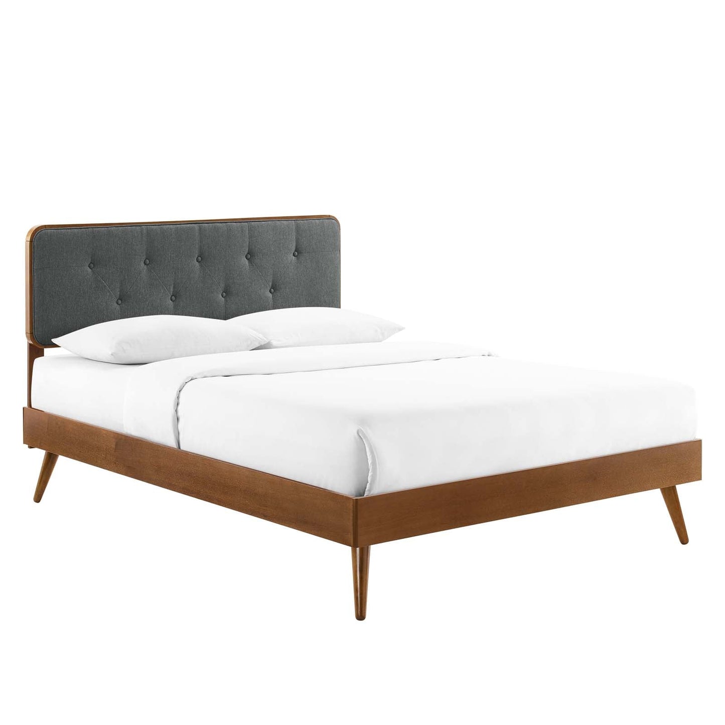 Modway Bridgette King Wood Platform Bed With Splayed Legs | Beds |