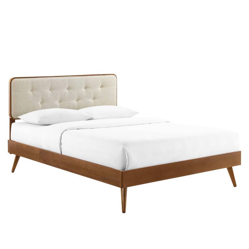 Modway Bridgette Twin Wood Platform Bed With Splayed Legs | Beds |