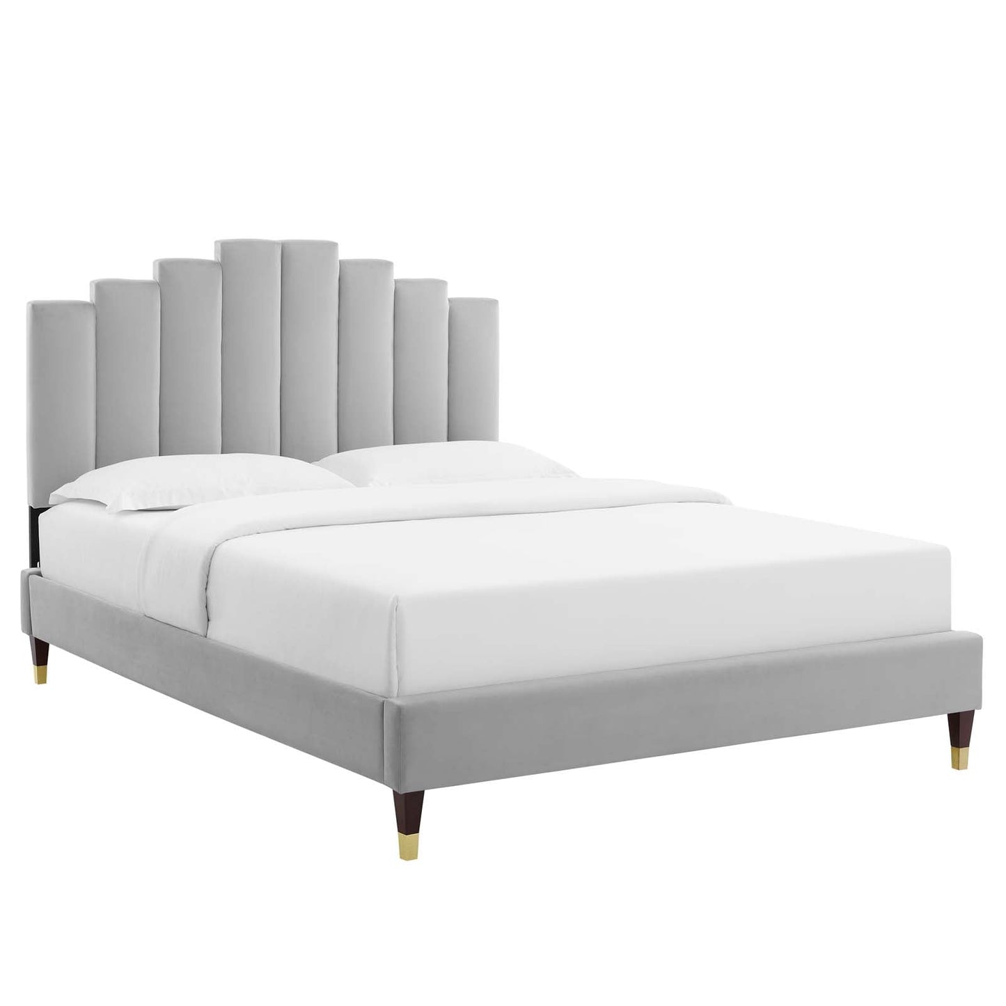 Modway Elise Queen Performance Velvet Platform Bed | Beds |