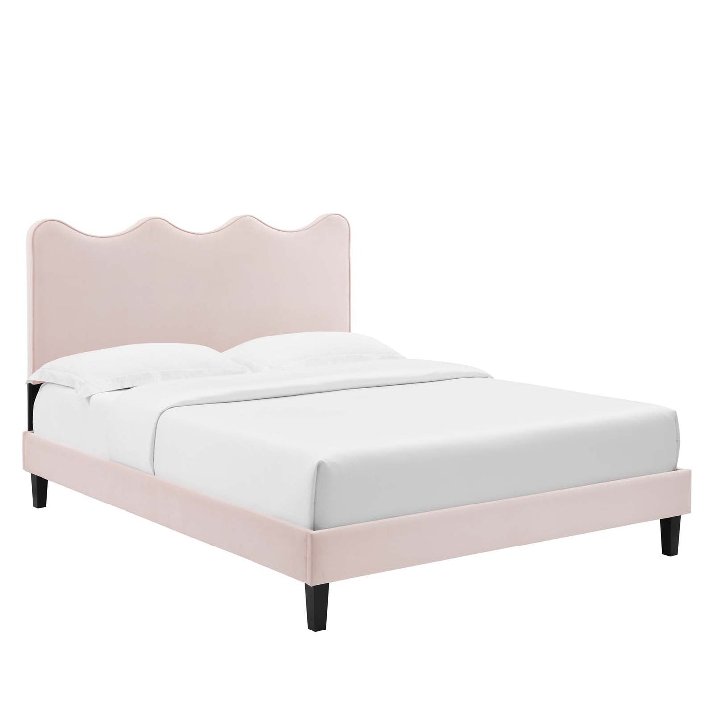 Current Performance Velvet Twin Platform Bed By Modway - MOD-6729-CHA | Beds | Modishstore - 6