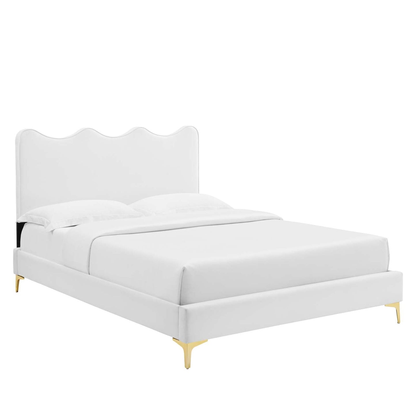 Current Performance Velvet Full Platform Bed By Modway - MOD-6730-CHA | Beds | Modishstore - 8