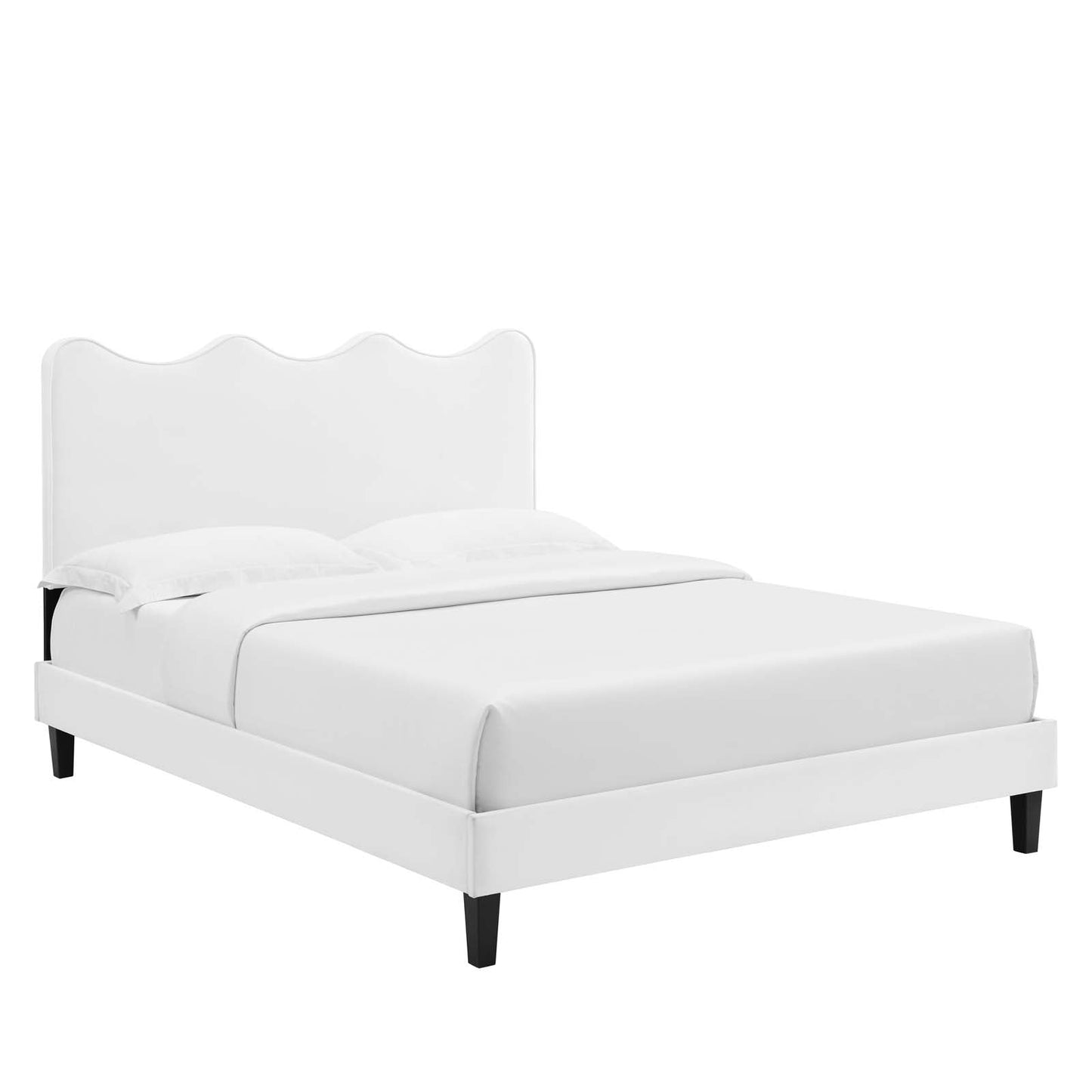 Current Performance Velvet King Platform Bed By Modway - MOD-6738-CHA | Beds | Modishstore - 8