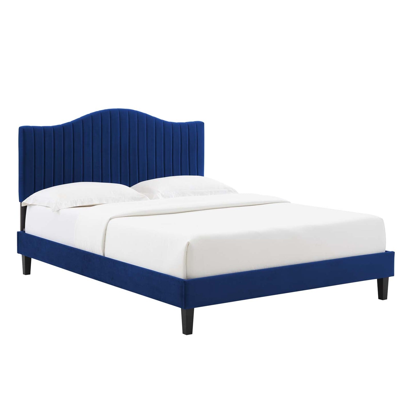 Modway Juniper Channel Tufted Performance Velvet Twin Platform Bed | Beds | Modishstore-3