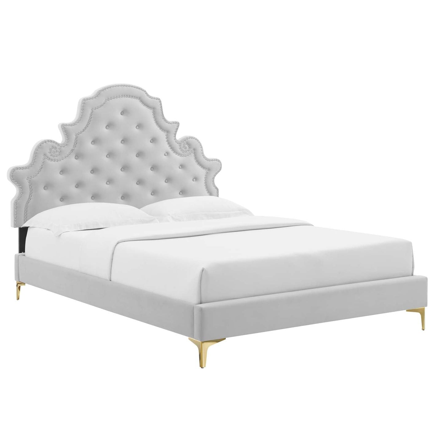 Modway Gwyneth Tufted Performance Velvet Queen Platform Bed | Beds |