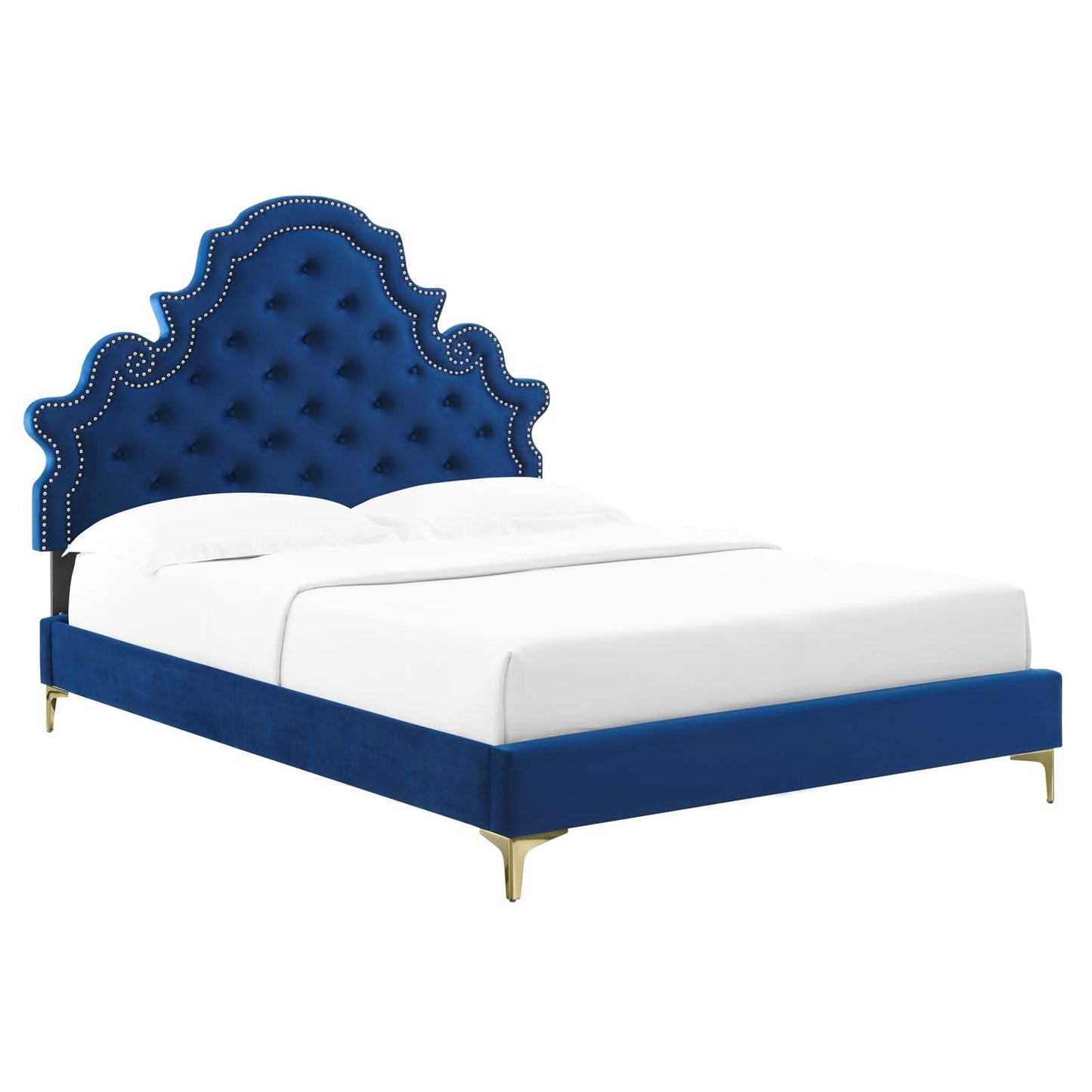 Modway Gwyneth Tufted Performance Velvet Queen Platform Bed | Beds |