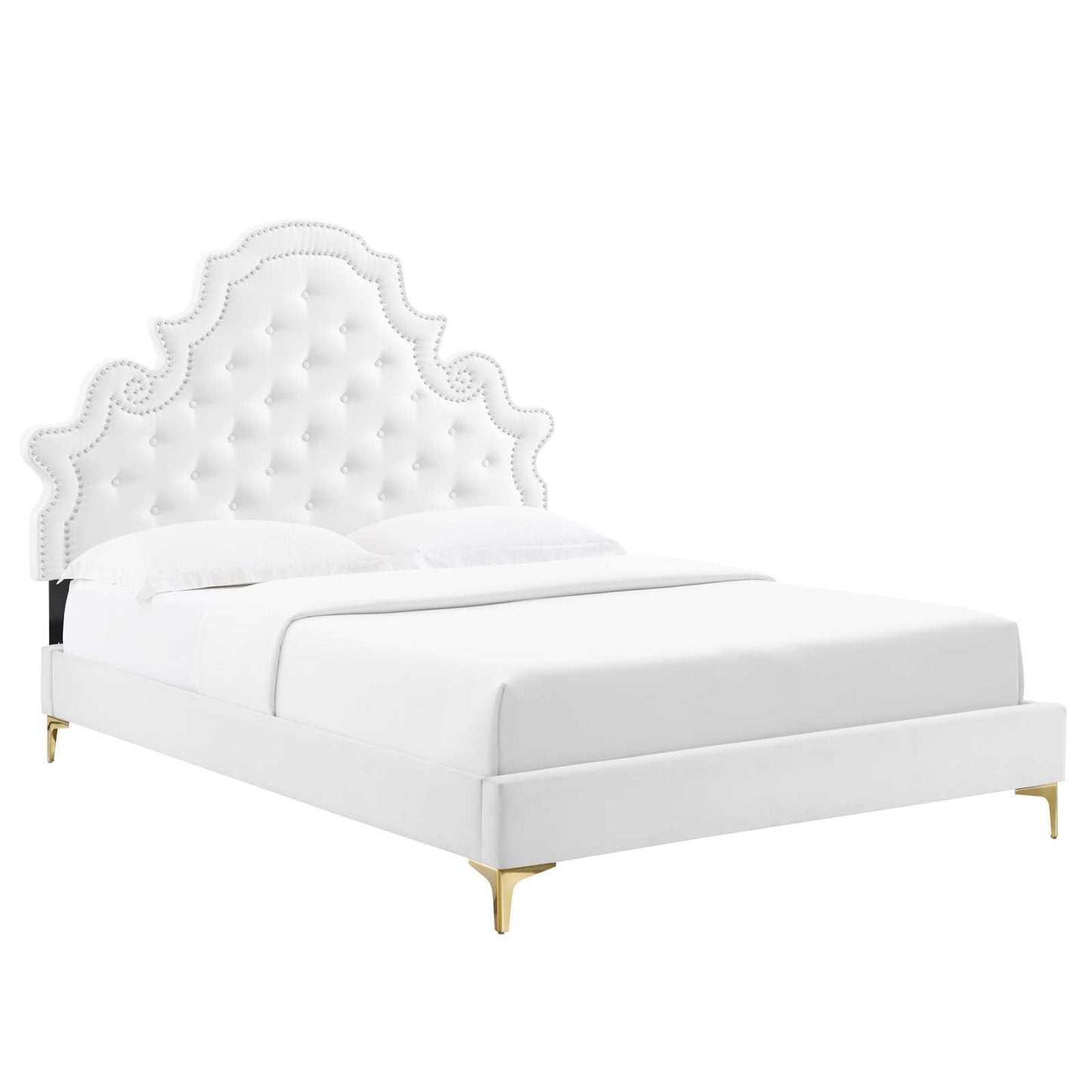 Modway Gwyneth Tufted Performance Velvet Queen Platform Bed | Beds |