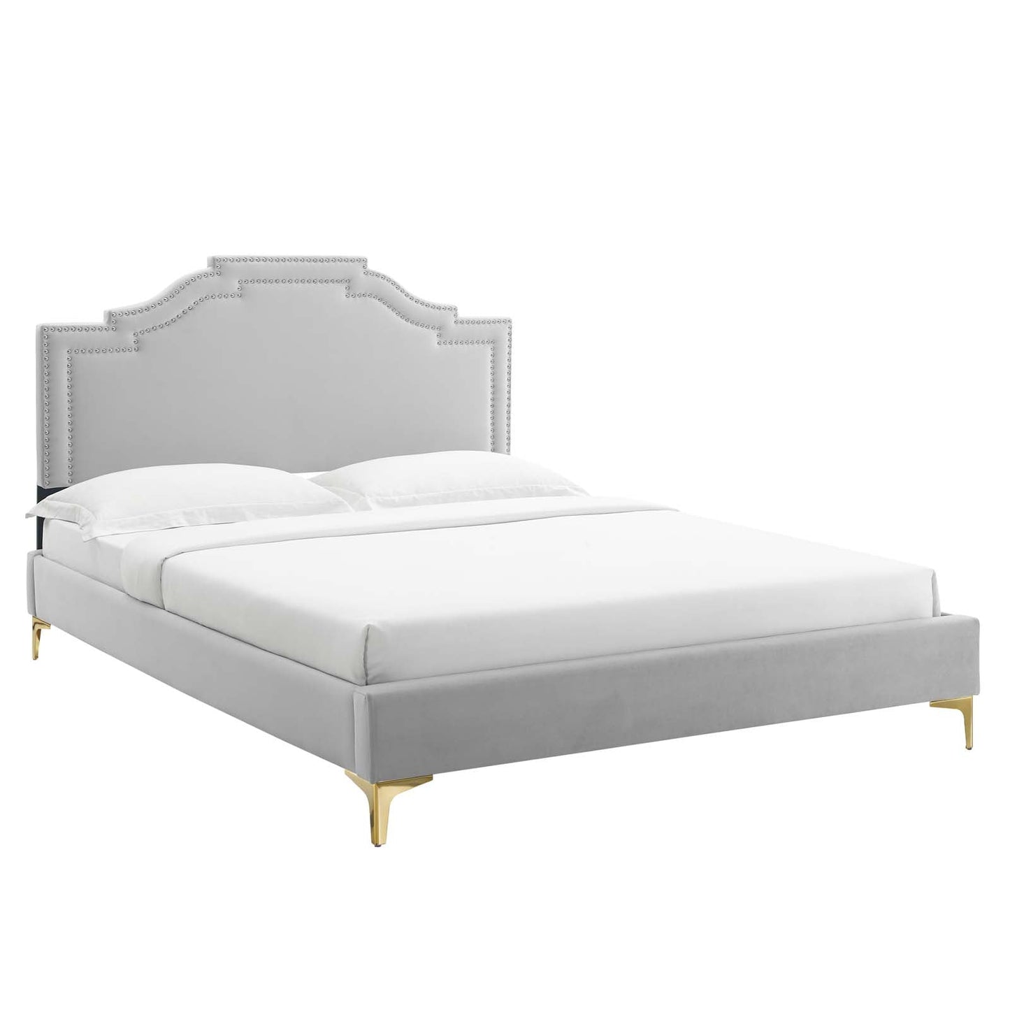 Adelaide Performance Velvet Twin Platform Bed By Modway - MOD-6850 | Beds - 3