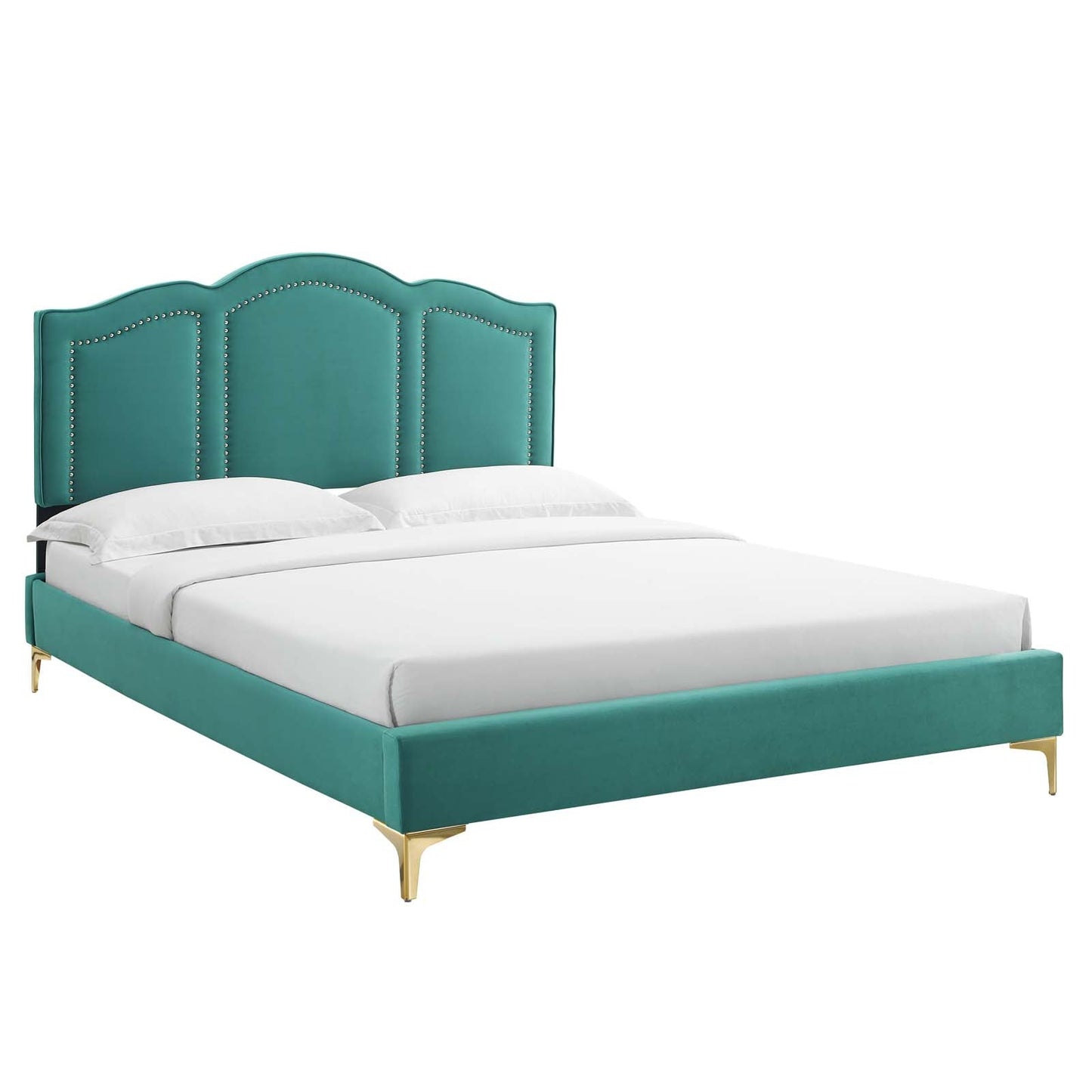 Emerson Performance Velvet King Platform Bed By Modway - MOD-6859 | Beds - 7