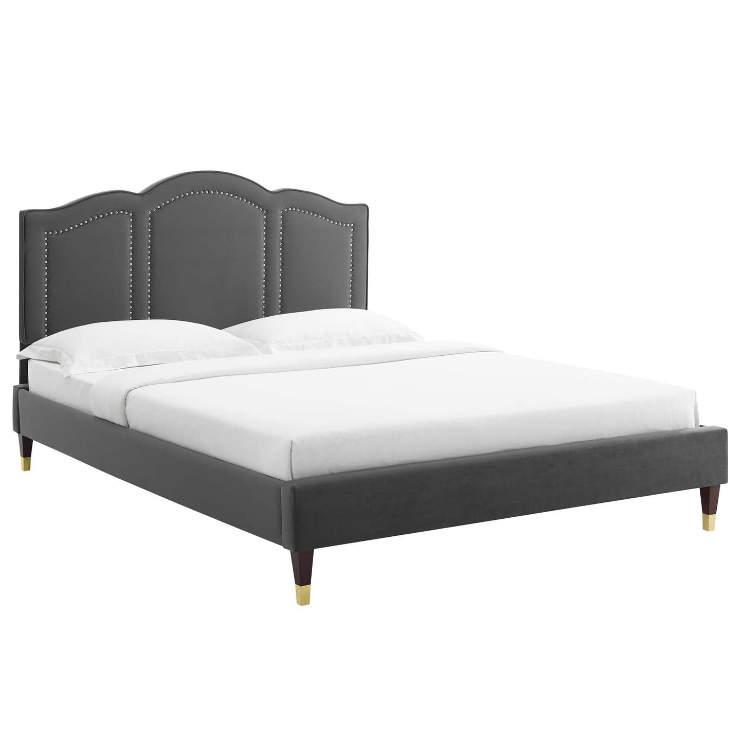 Emerson Performance Velvet King Platform Bed By Modway - MOD-6860 | Beds
