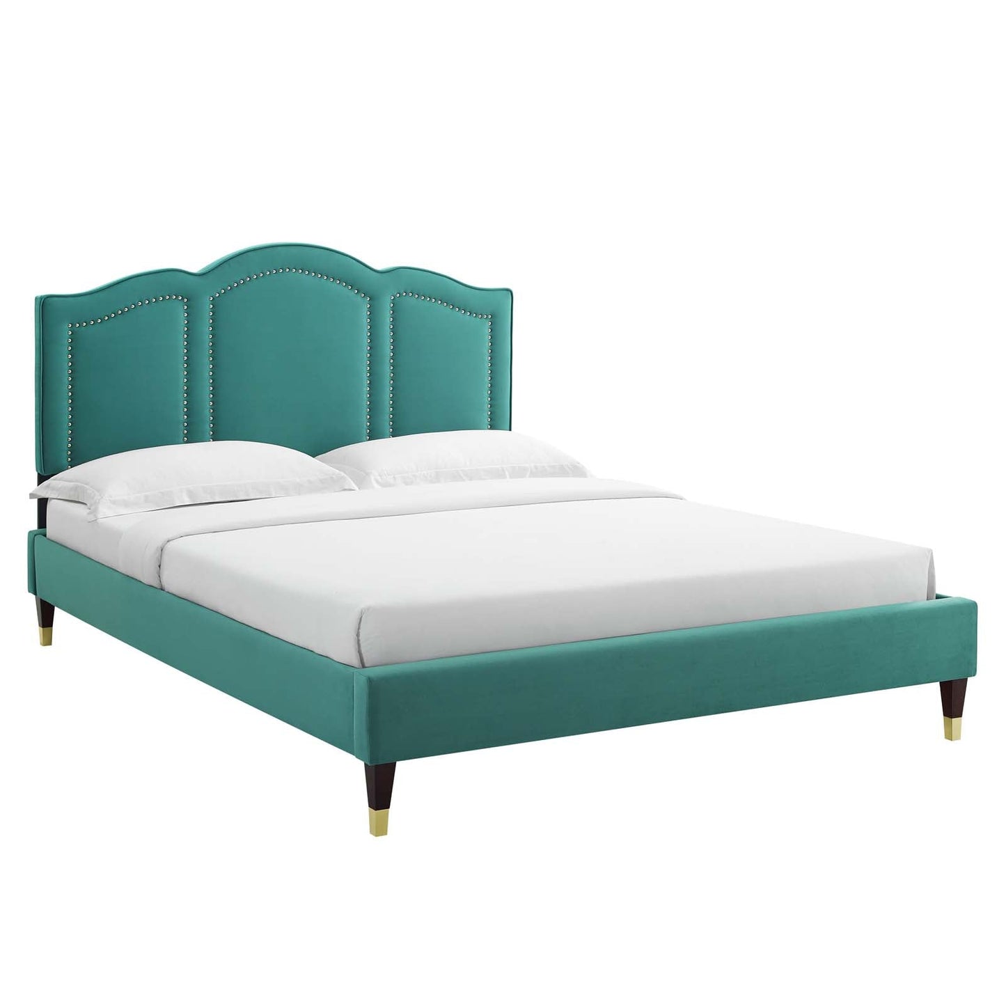 Emerson Performance Velvet King Platform Bed By Modway - MOD-6860 | Beds - 7