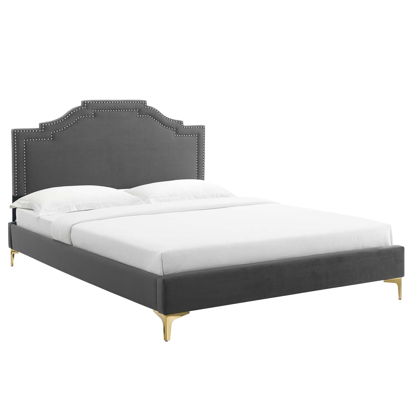 Adelaide Performance Velvet King Platform Bed By Modway - MOD-6862 | Beds
