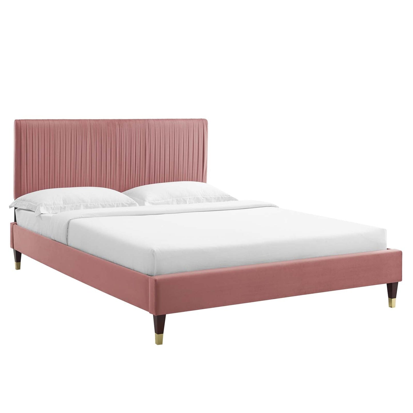 Modway Peyton Performance Velvet Twin Platform Bed | Beds | Modishstore-2