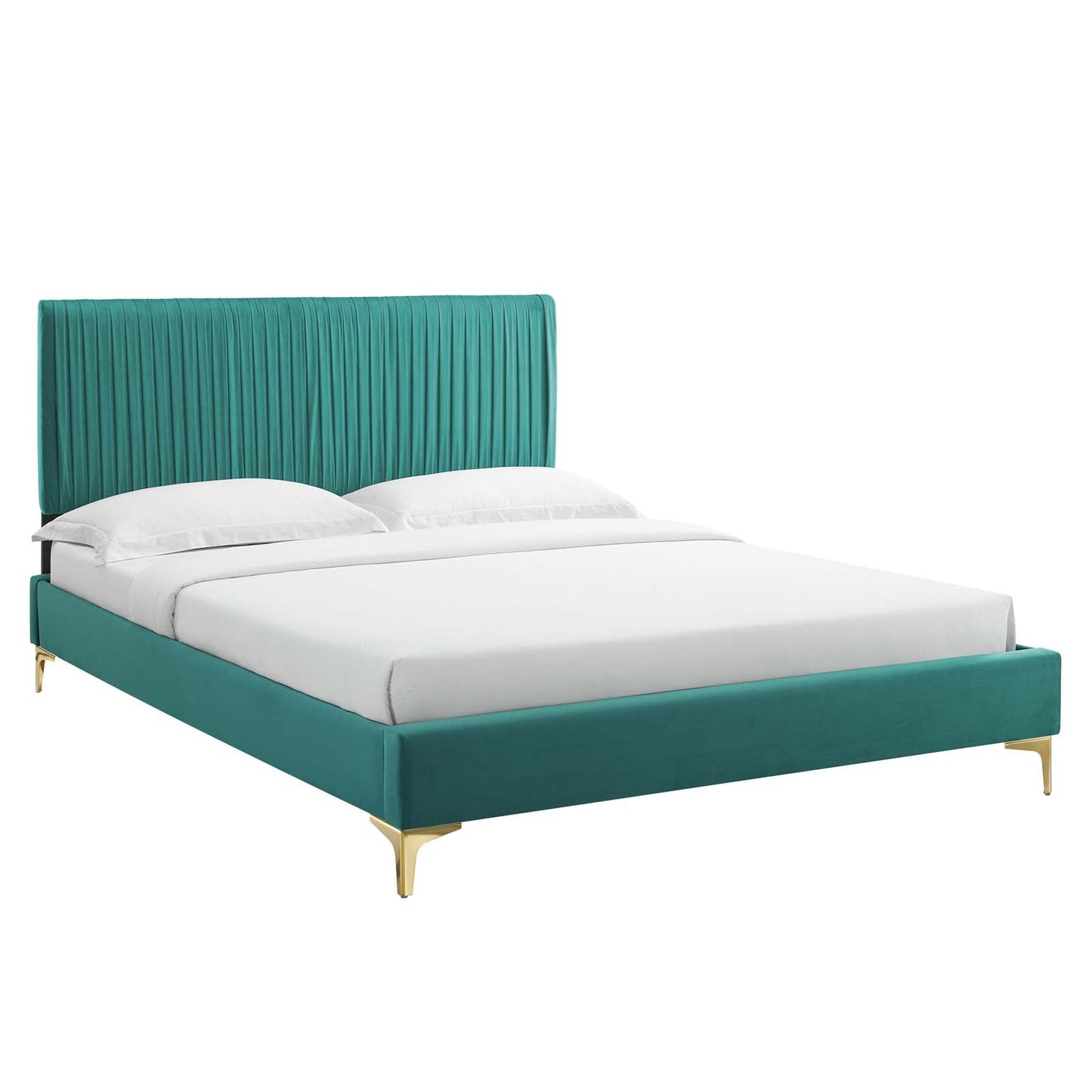 Modway Peyton Performance Velvet King Platform Bed | Beds | Modishstore-7