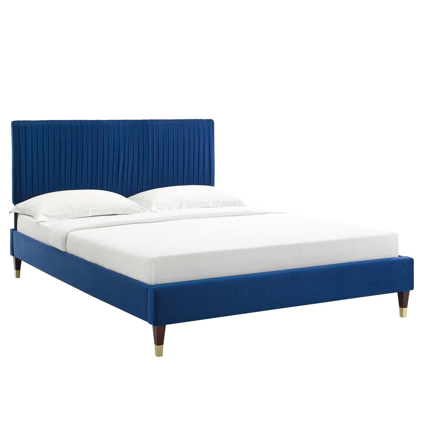 Modway Peyton Performance Velvet King Platform Bed | Beds | Modishstore-5