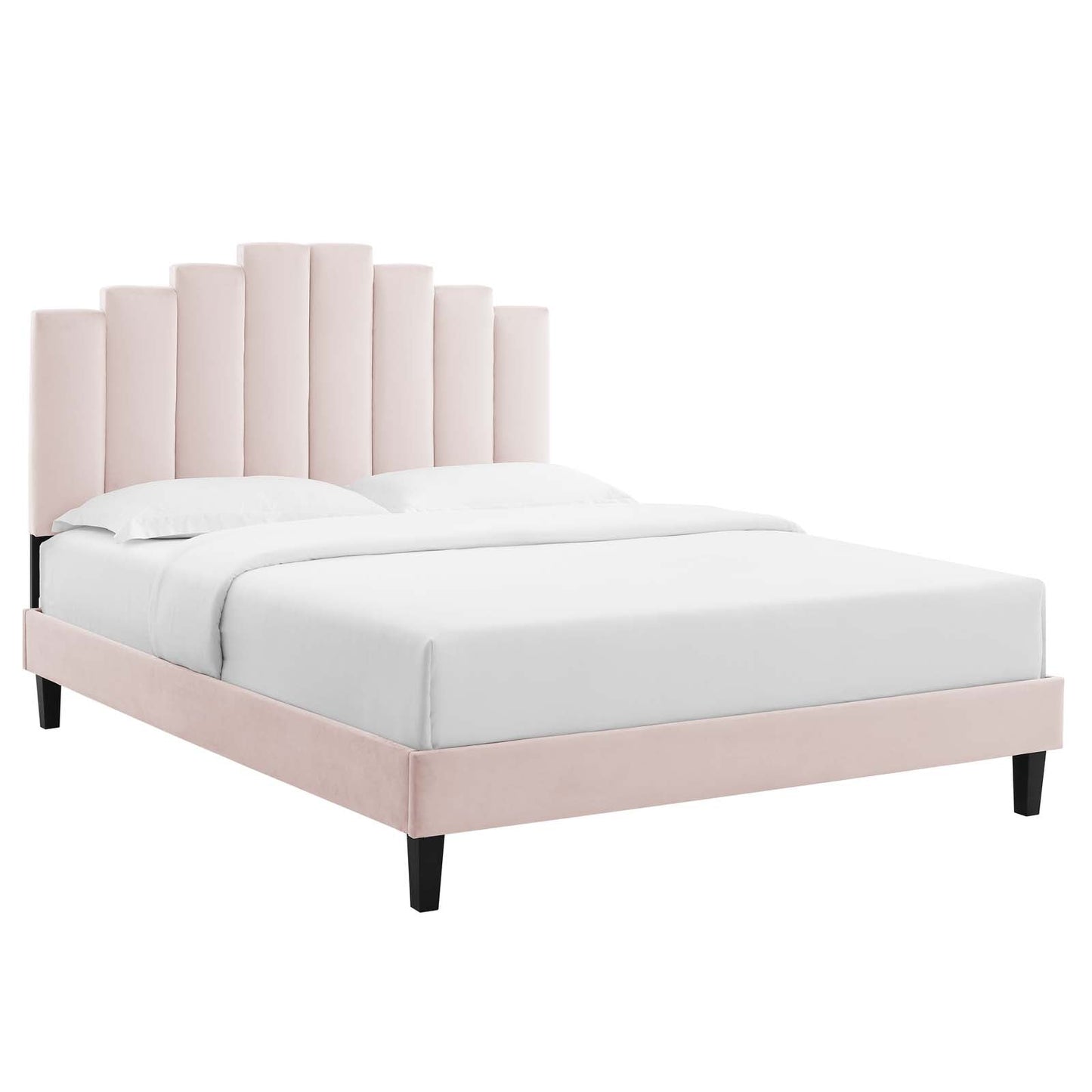 Modway Elise King Performance Velvet Platform Bed | Beds |