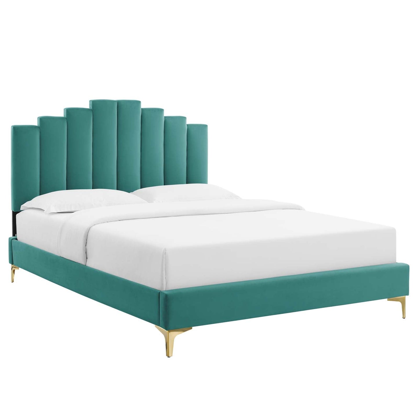 Elise Full Performance Velvet Platform Bed By Modway | Beds |