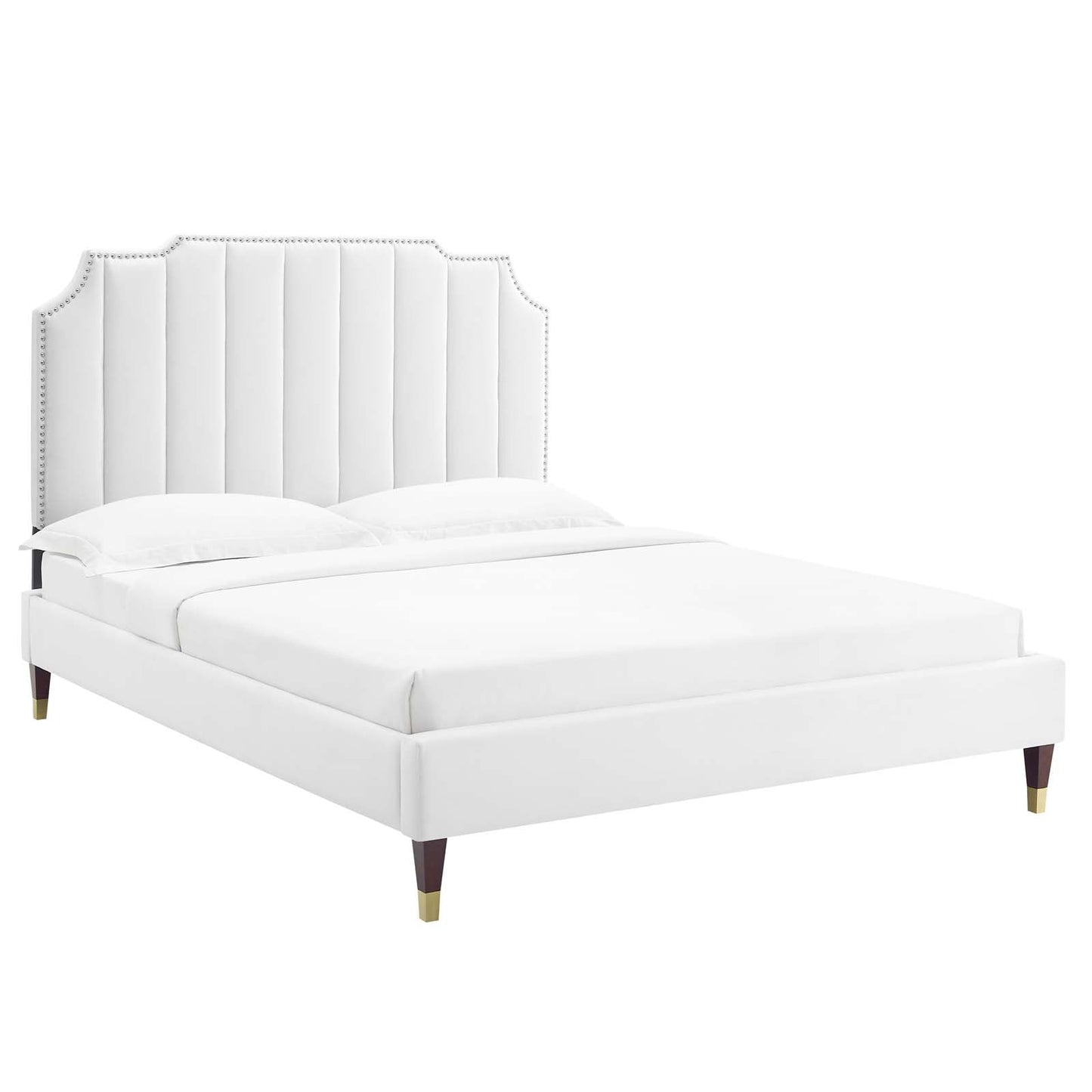 Colette Full Performance Velvet Platform Bed By Modway - MOD-6889 | Beds - 8