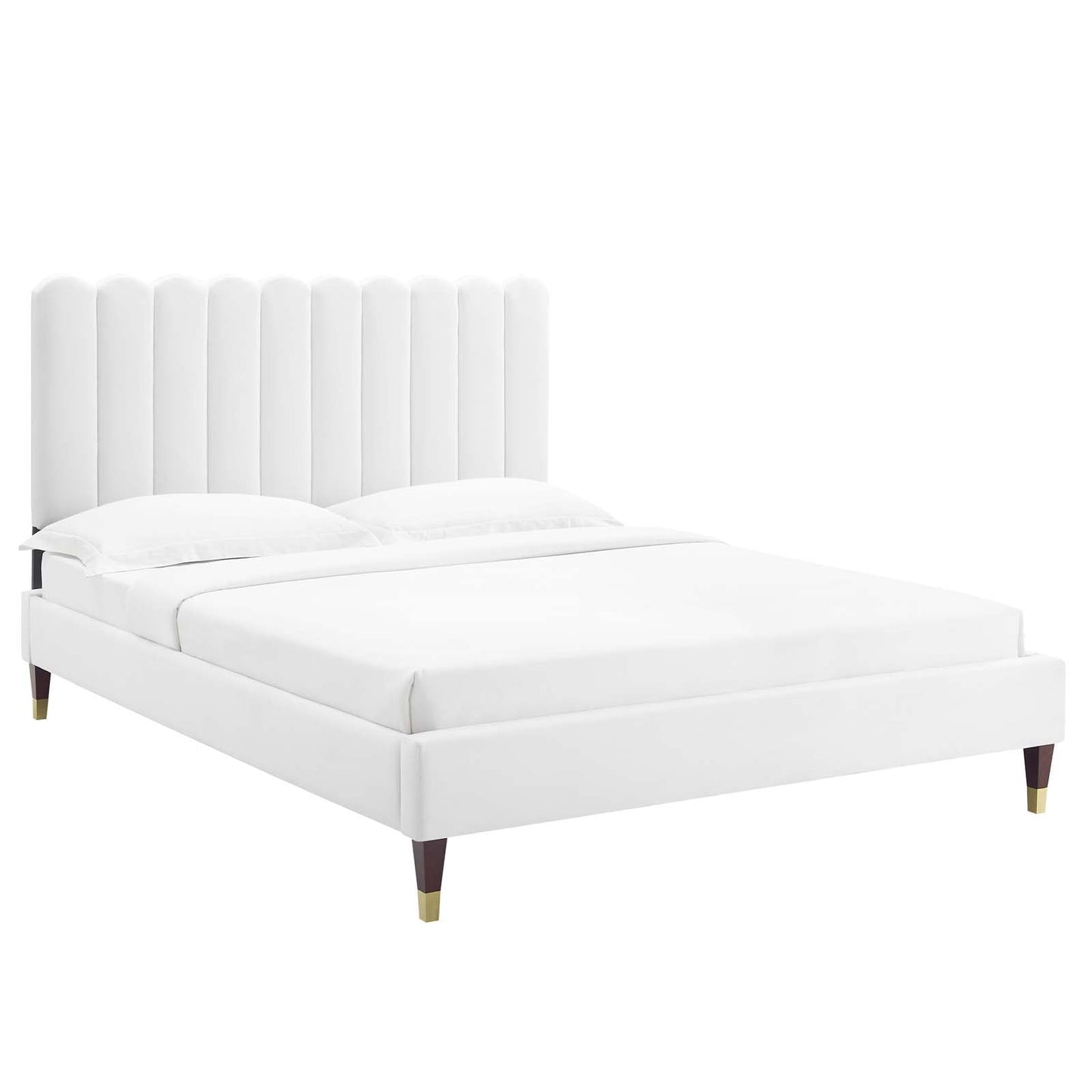 Reagan Full Performance Velvet Platform Bed By Modway - MOD-6892 | Beds | Modishstore - 7