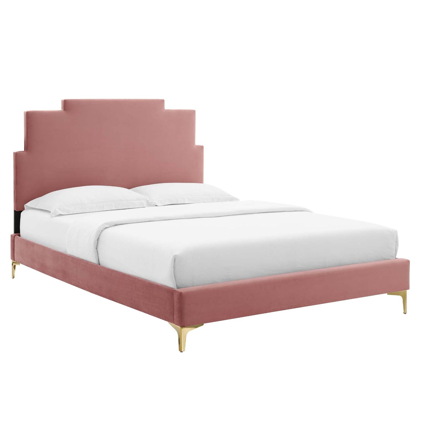 Lindsey Performance Velvet Twin Platform Bed By Modway | Beds |